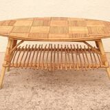 Vintage rattan coffee table