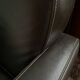 Club armchair in smooth Italian leather