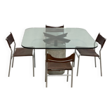 Table à manger Giovanni Offredi pour Saporiti, années 1970