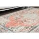 1970s Vintage Turkish Oushak Handmade Wool Cotton Red Area Rug 190x310