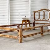 Bamboo lamp Manou. Vintage 70s.