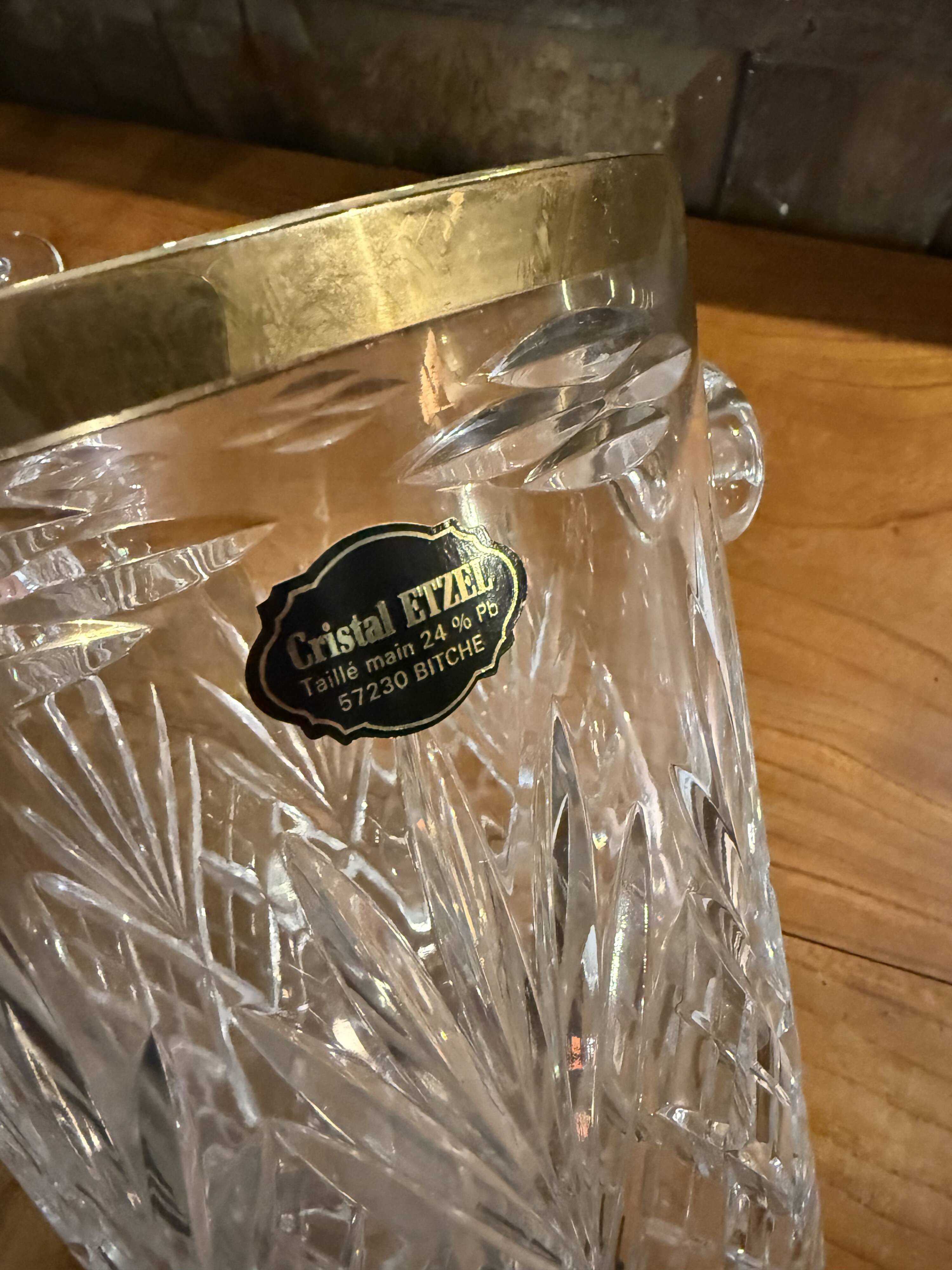 Etzel Crystal Ice Bucket