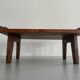 Wooden coffee table with a lovely square pattern, serving tray, 1960s, Germany.
