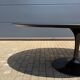 Knoll Tulip oval dining table 198/244cm black Feniks laminate