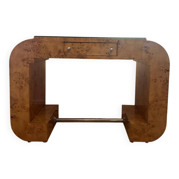 Art Déco Bureau loupe d'orme