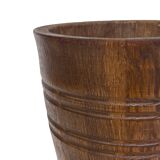 Vintage umbrella stand - holder oak basket storage design 60's minimalist