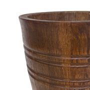 Vintage umbrella stand - holder oak basket storage design 60's minimalist