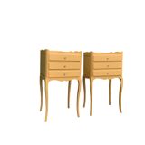 Pair of vintage Louis XV style bedside tables