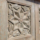 Wooden window with its railing