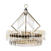 Lustre 6 lumières métal laiton 70