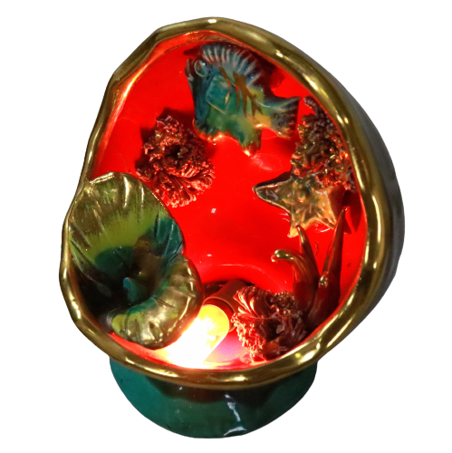 Vintage Vallauris ceramic table lamp lamp