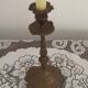 French Vintage Bronze Candlestick With Lovely Acanthus Leaf Detail 5165