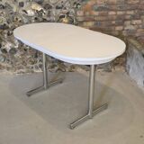Oval table with central extension LAFA 1970s