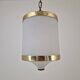 Mid-Century Italian Opaline Glass, Acrylic & Brass Pendant Light – 1960s