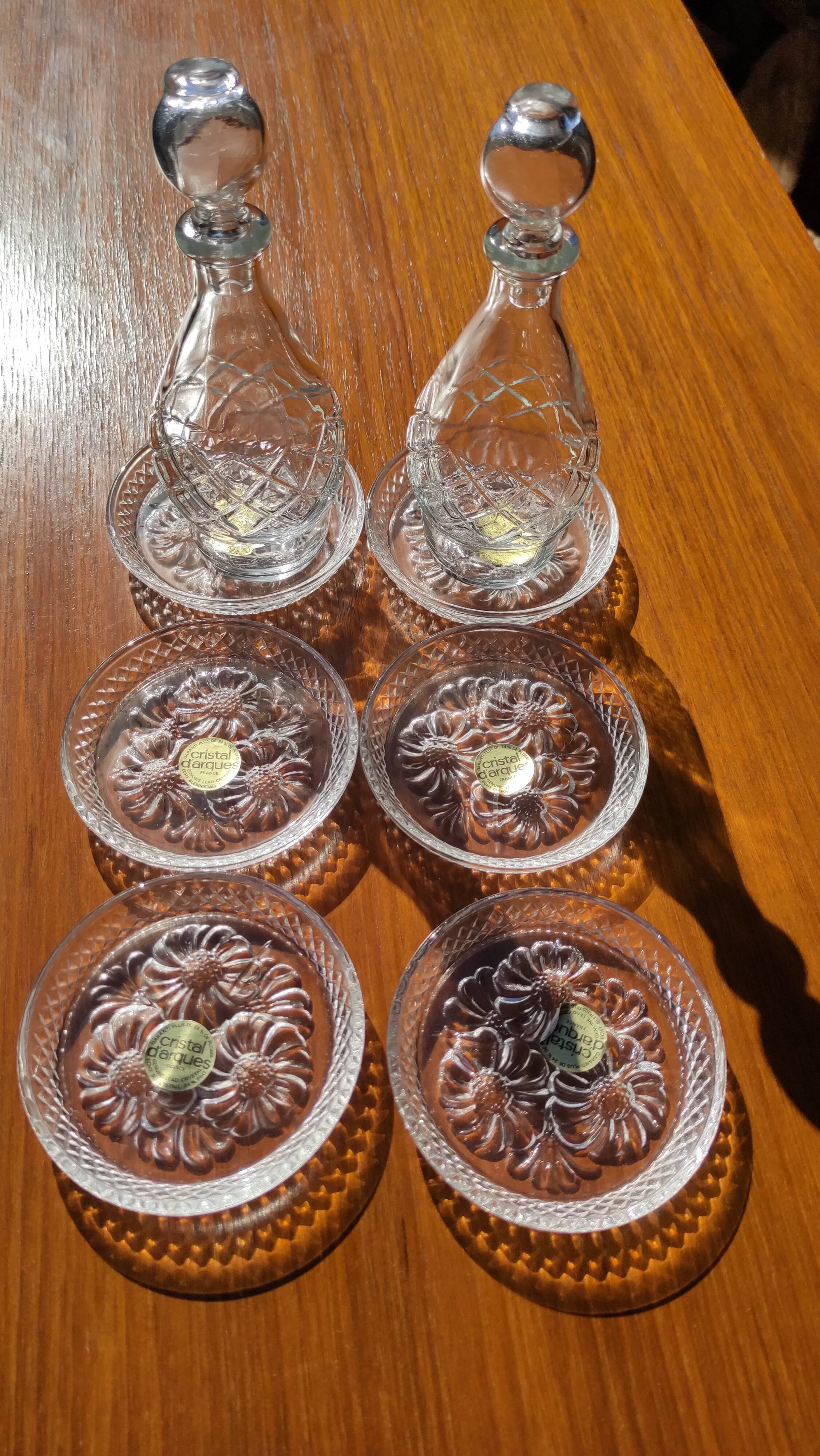 Vintage crystal coaster