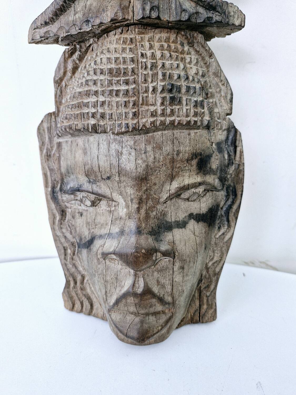 Old Malagasy Mask Rosewood Wood Woman Heads of Women Carved Crafts