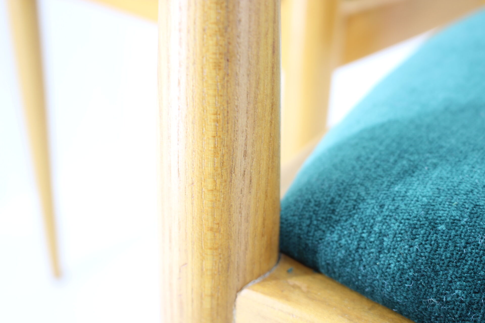 1970s Ash Four Dining Chairs by Drevotvar, Czechoslovakia