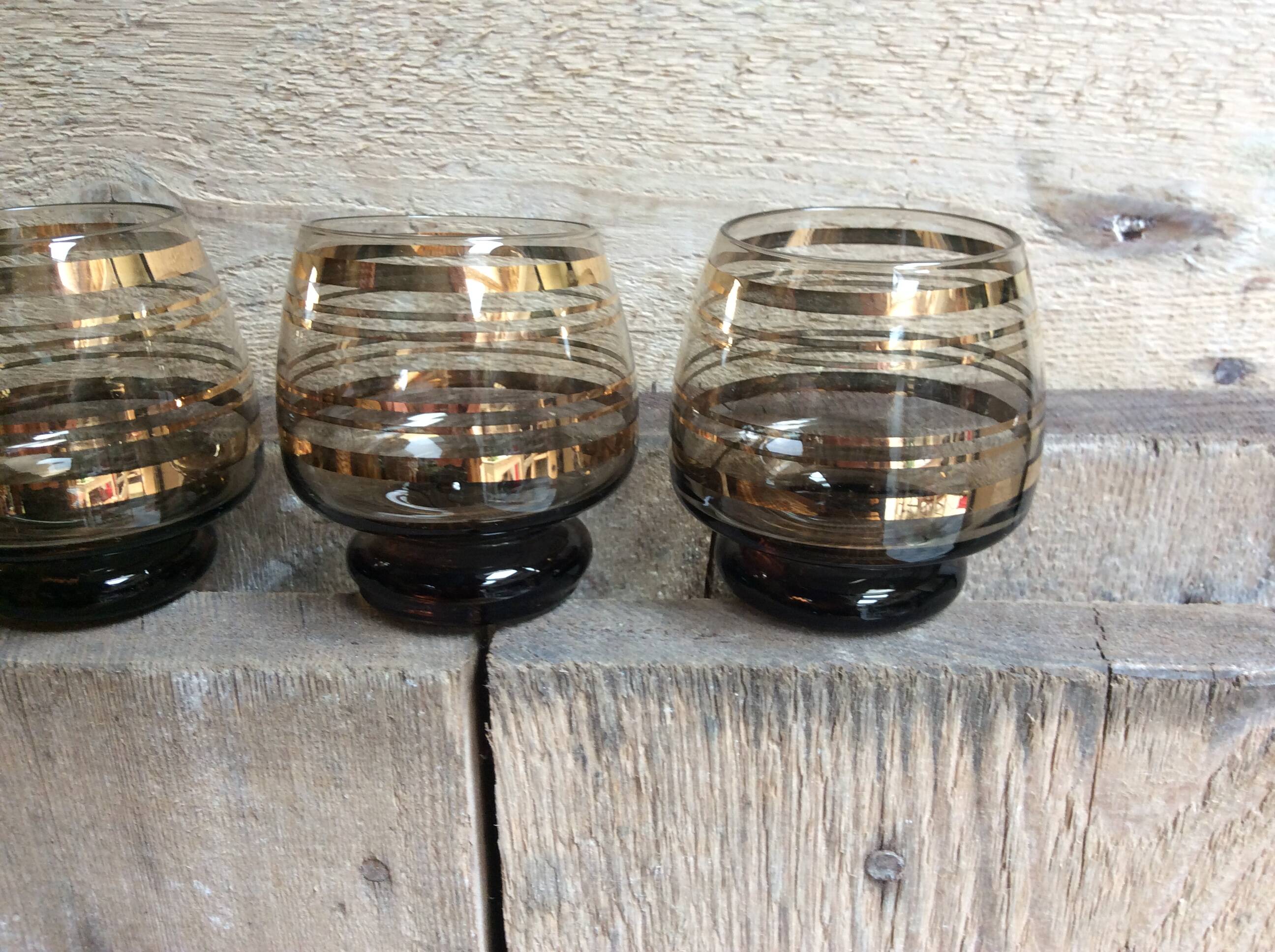 5 verres vintage