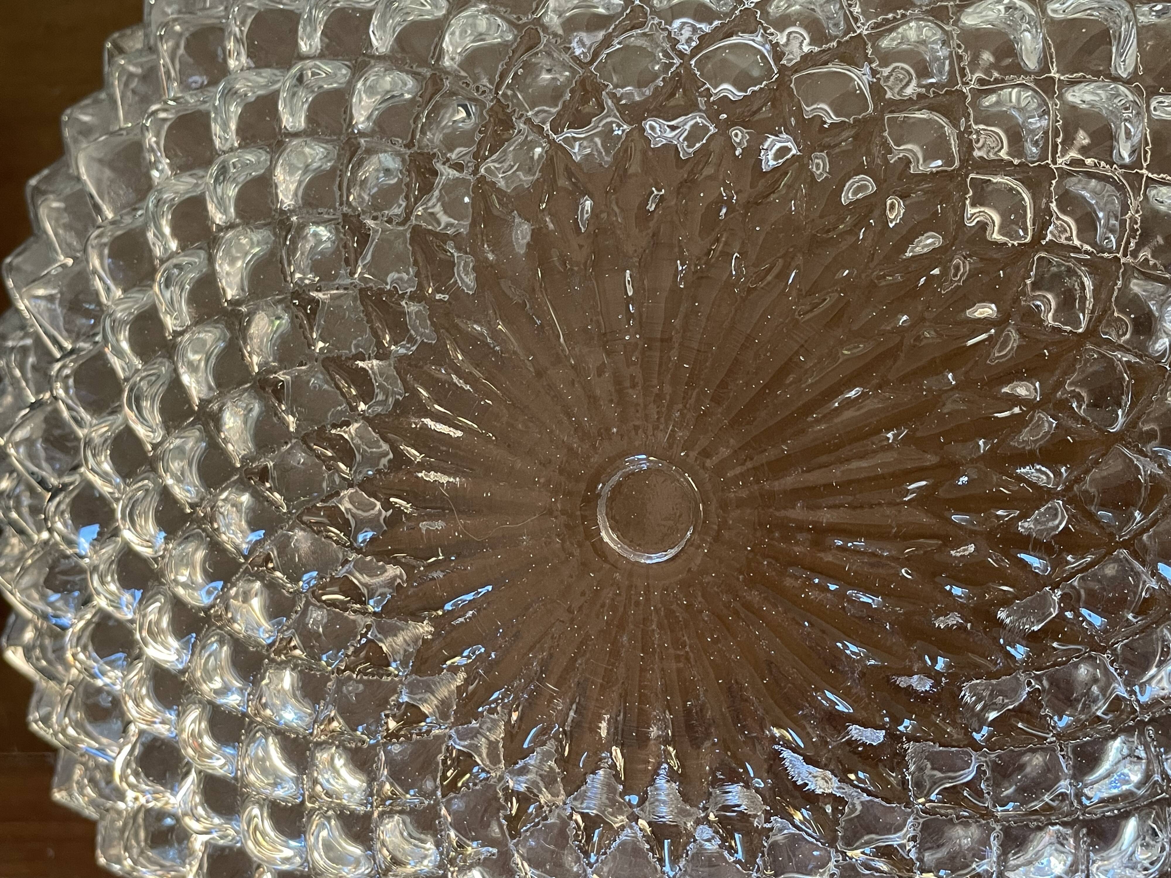 Vintage glass sea urchin ceiling lamp 25 cm