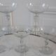 Set of 5 champagne glasses in crystal engraved early twentieth century