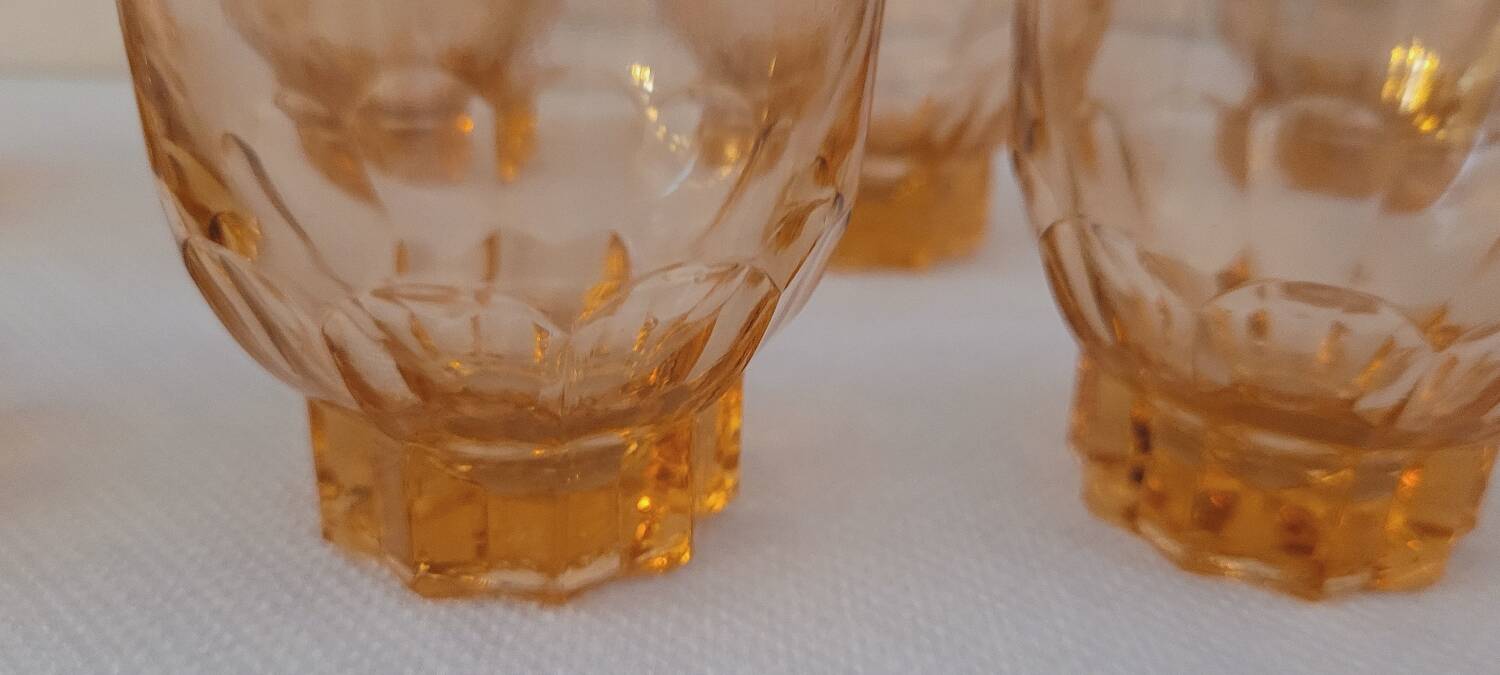 50's glasses art deco line