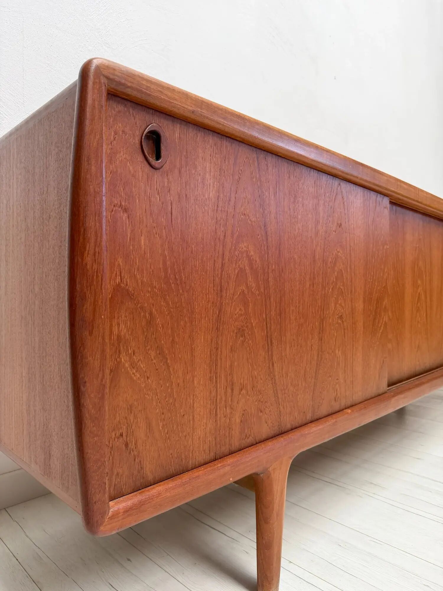 1960s large vintage Danish design teak sideboard by H.P. Hansen