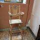 Chaise haute poupée vintage