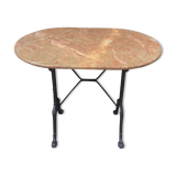 Marble oval bistro table