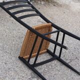 Italian black wooden chair