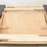 Fully renovated walnut folding dining table by Setona, 1950s