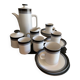 Japanese ceramic coffee set Arrow Stone