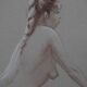 Sketch study nude pencil drawing academic