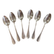Set of 6 silver-plated French Navy dessert spoons