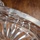 Vintage hand-cut Bohemian crystal bonbonnière Czechoslovakia