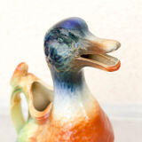 Saint Clement earthenware duck pitcher