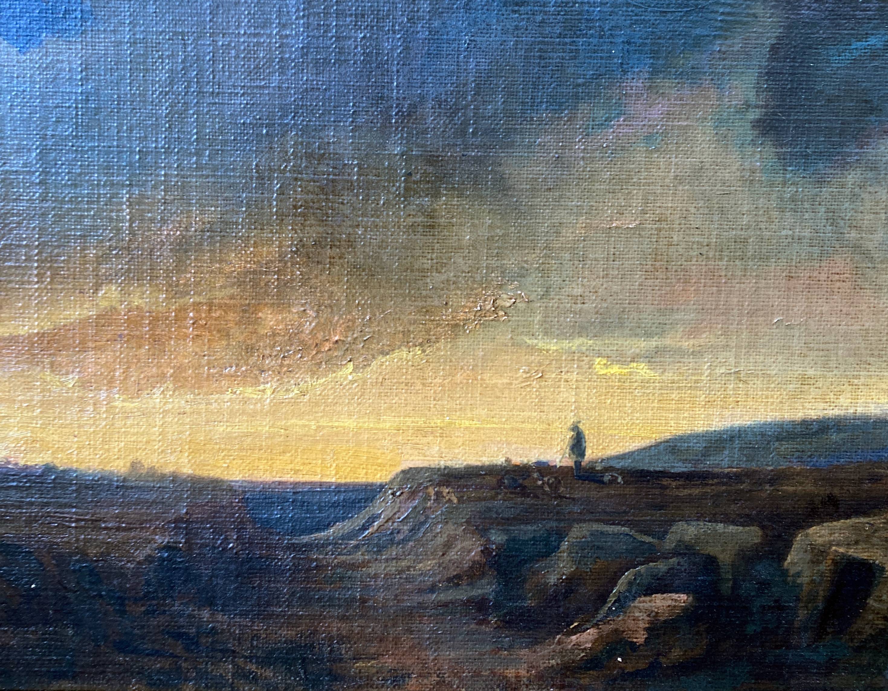 Table XIX° Romantic "Solitary shepherd at dusk" HST/P + frame