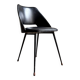 Chair in black faux leather
