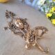 Antique brass coat hook