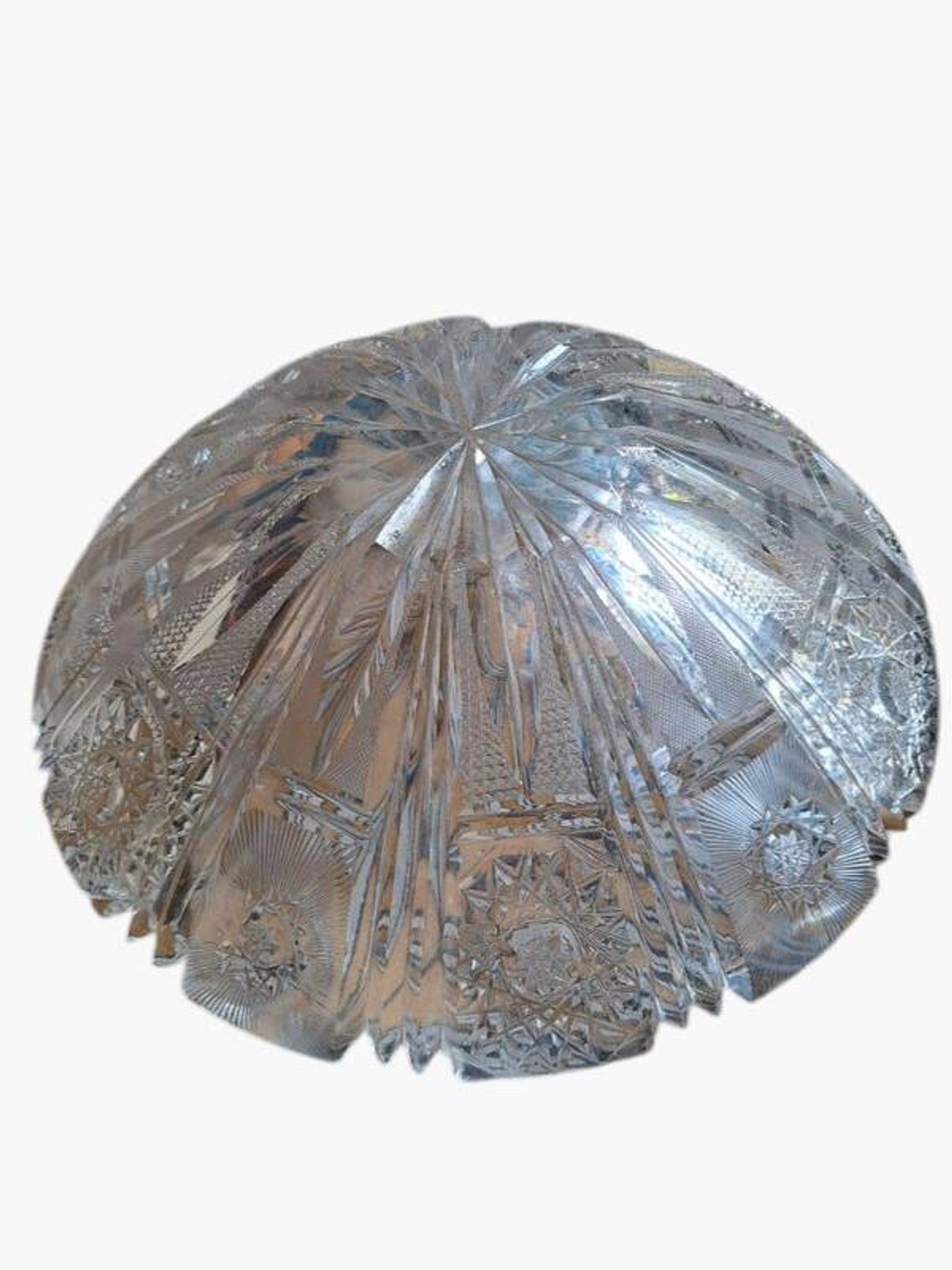Crystal fruit bowl from the early 20th century – 27 cm in diameter