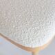 Rattan chair, off-white boucle and Thonet wood, 1960s