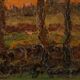 Gustave cariot (1872-1950) - sunset in brittany, saint brieuc