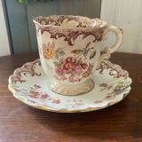 Sarreguemines coffee cup, Fleury model, 19th century, rare