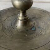 Old brass candle holder