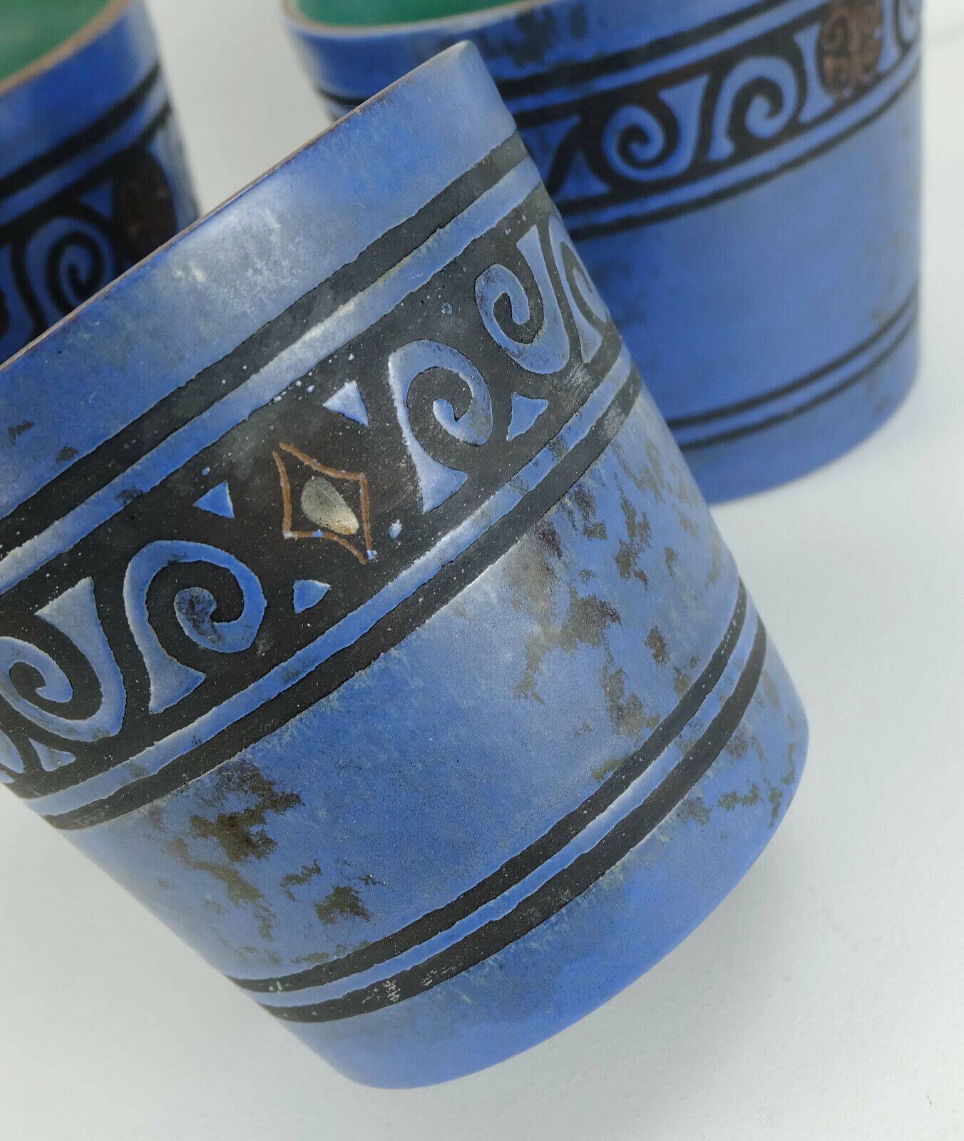 Set of 3 plant pots ceramano pergamon hanns welling 1950s 1960s