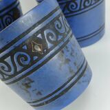 Set of 3 plant pots ceramano pergamon hanns welling 1950s 1960s
