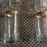 Series of 6 vintage glasses