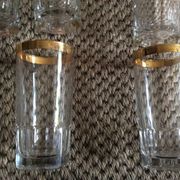 Series of 6 vintage glasses