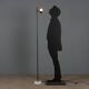 Vintage floor lamp in aluminium and metal, design, Italy, 1960s