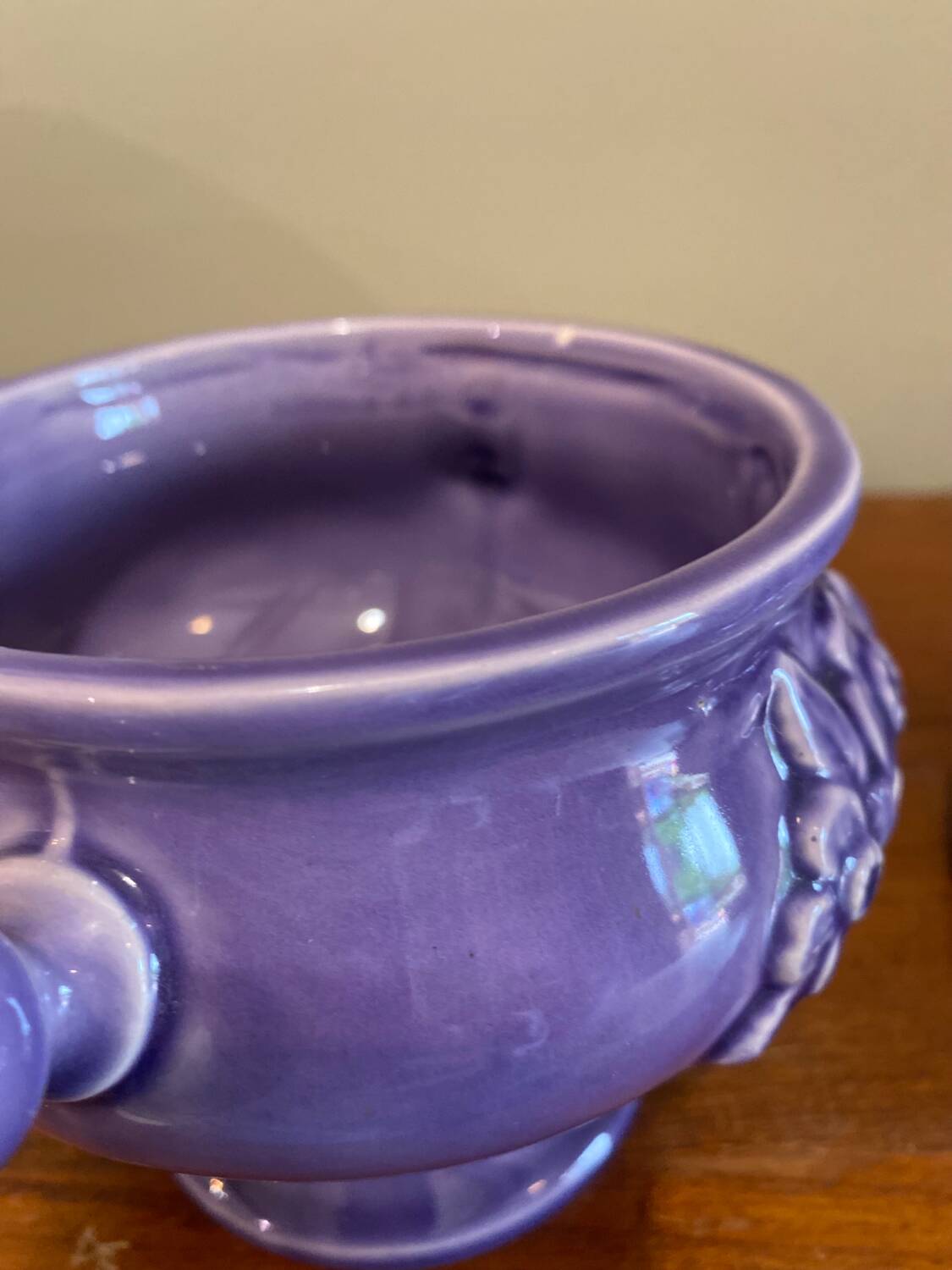 Pot, purple candy box