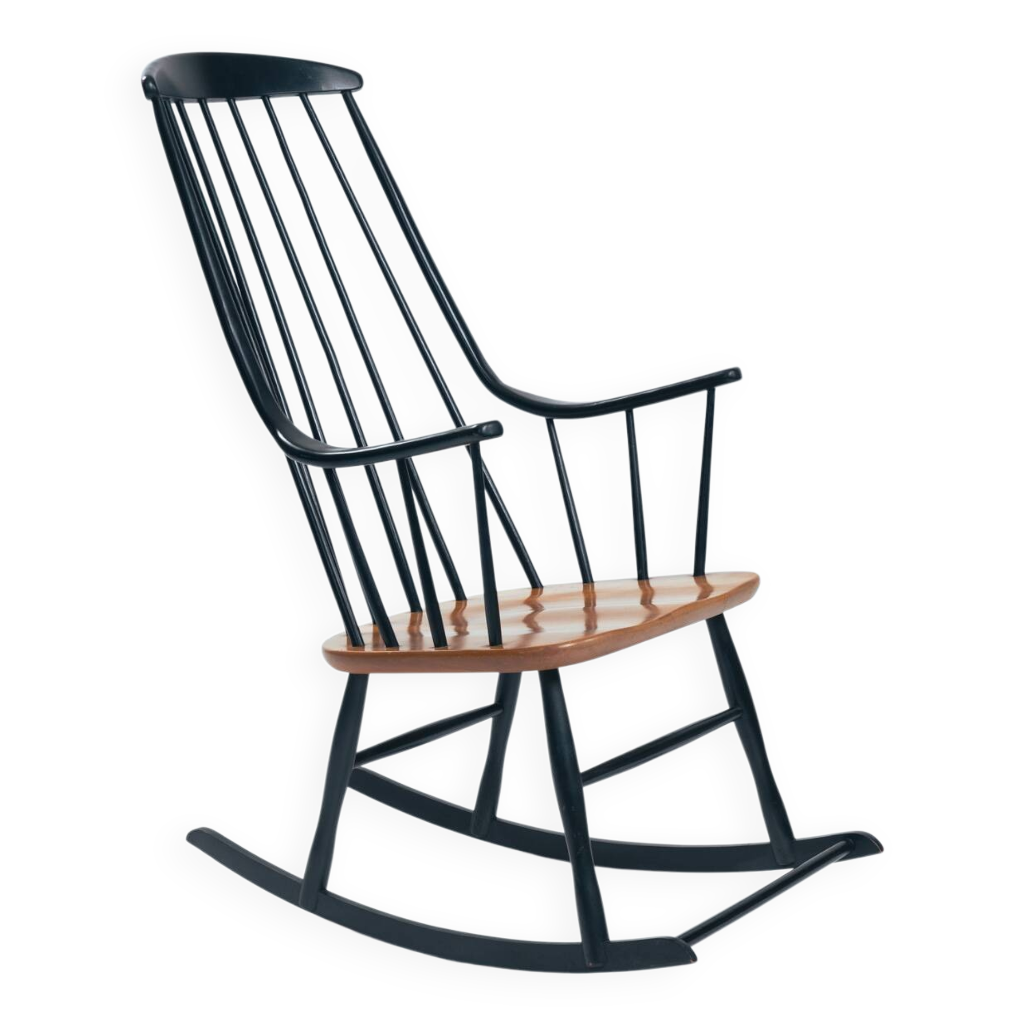 Lena Larsson Grandessa midcentury Danish rocking chair, 1950s